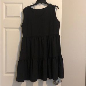 Black shift dress